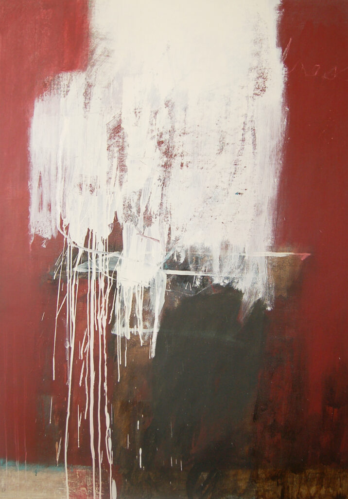 Miguel Buades, ohne Titel, 2013, Mischtechnik auf Leinwand, 162 x 114 cm