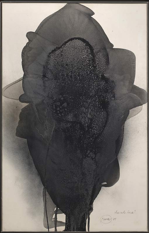 Otto Piene - Avocado Face 1981